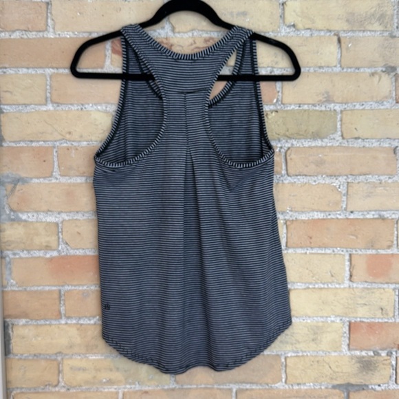 Lululemon Striped Black and White Women's Tank Top - Picture 2 of 2